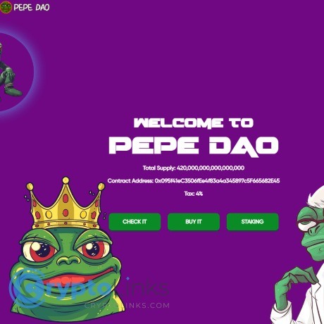 PEPE DAO - Pepedao.club - Crypto Scams Sites