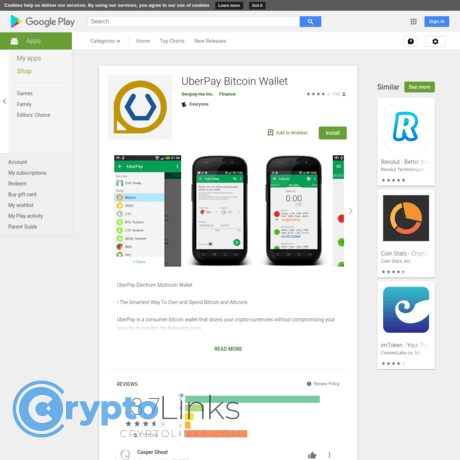UberPay Bitcoin Wallet - Play.google.com - Crypto Android Wallets