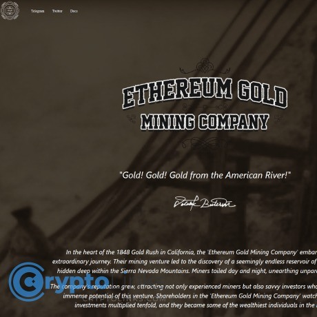 Ethereum Gold Mining Company