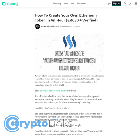 How To Create Your Own Ethereum 