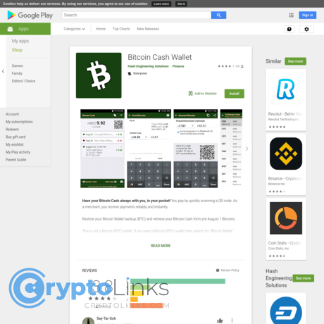 Bitcoin Cash Wallet Play Google Com Crypto Android Wallets