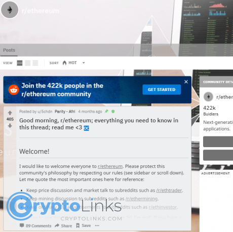 R Ethereum Reddit Com Cryptocurrency Subreddit