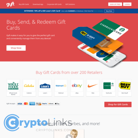 Visa Gift Card - Value: $200 - Purchase by Bitcoin or Altcoins