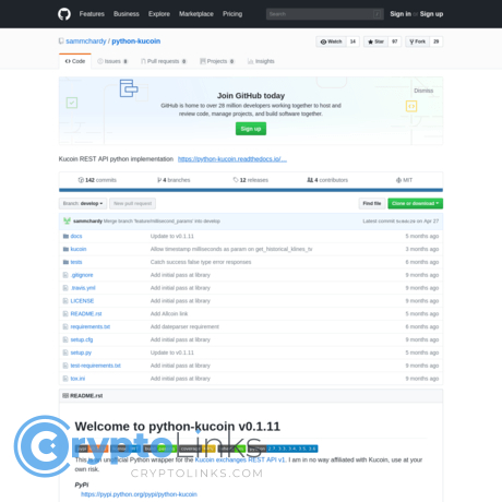 cryptocurrency api github