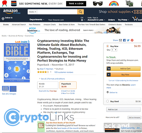 Cryptocurrency Investing Bible: The Ultimate Guide About Blockchain, Mining, Trading, ICO, Ethereum Platform, Exchanges, Top Cryptocurrencies fo