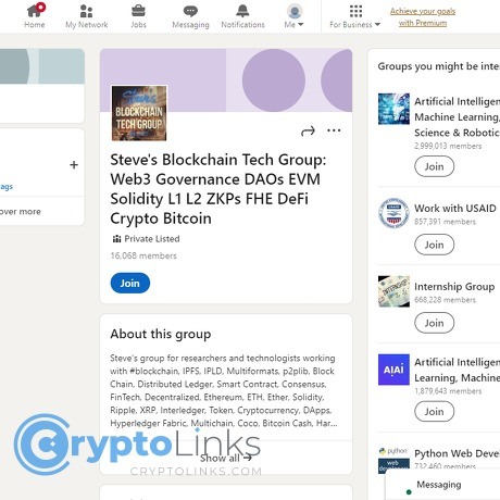 Steve's Blockchain Tech Group: Web3 Governance DAOs EVM Solidity L1 L2 ZKPs FHE DeFi Crypto Bitcoin