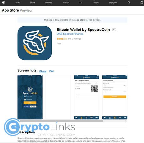 Bitcoin Wallet by SpectroCoin