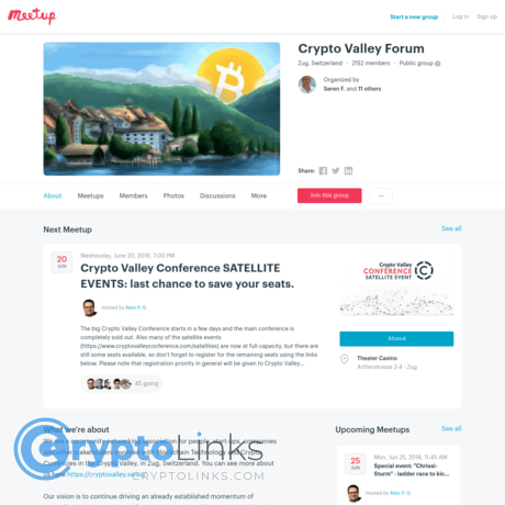 crypto site meetup.com