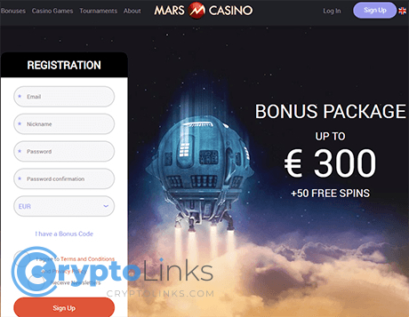 mars casino crypto coins