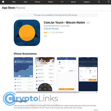 CoinJar Touch - Bitcoin Wallet