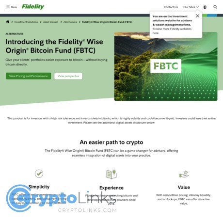 Fidelity Wise Origin Bitcoin Fund (FBTC)