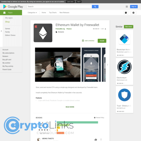 Ethereum Wallet by Freewallet