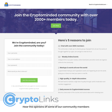 Cryptominded community