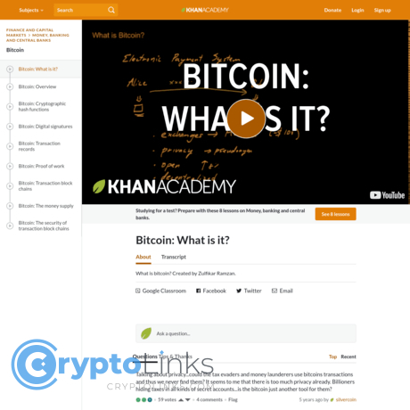 khan academy bitcoin