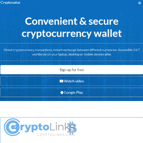 Cryptonator Online Wallet