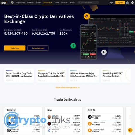 Bybit.com Crypto Derivatives Exchange