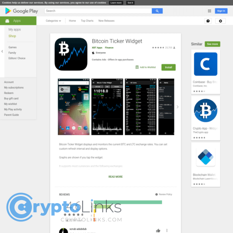 bitcoin ticker widget android