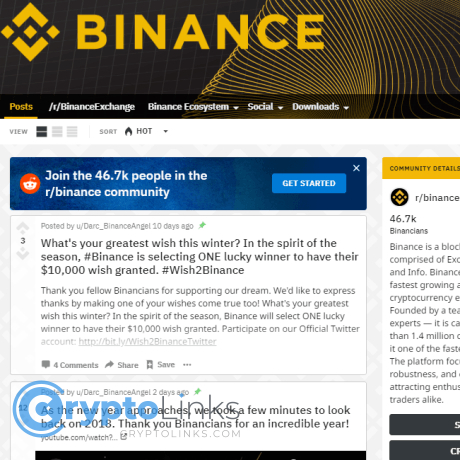 binance reddit cryptocurrency