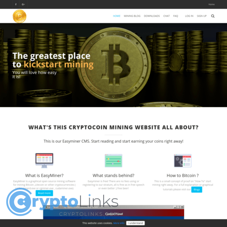 easyminer bitcoin bitcoin di dimensioni del mercato