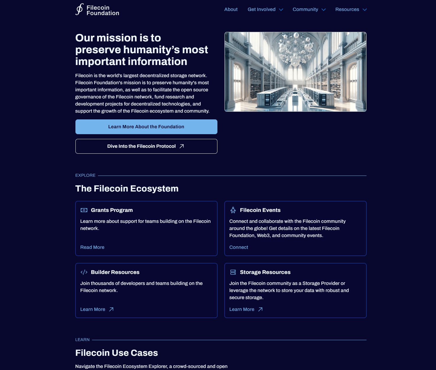 Filecoin (FIL) Decentralized AI Storage