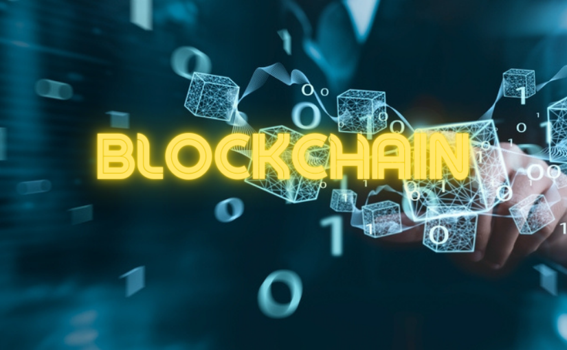Blockchain technology concept, Businessman touching on blockchain, futuristic global networking, data network connect, Internet security. Encrypted block and crypto chain. innovative tech background