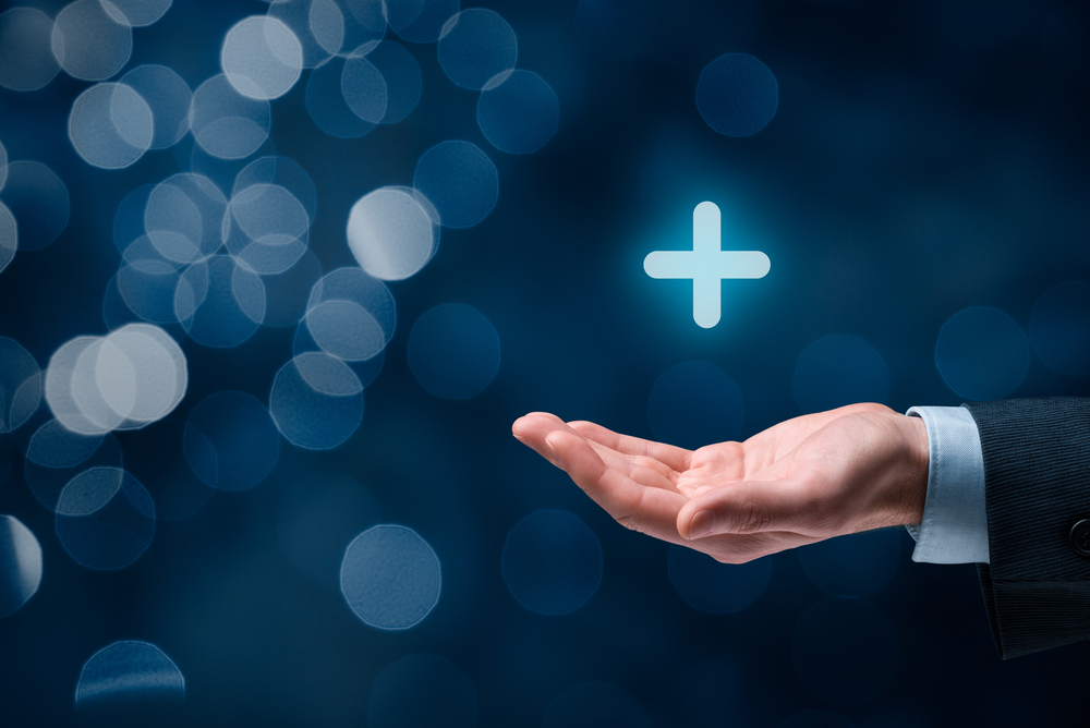 Businessman offer positive thing