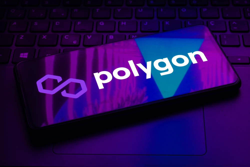  Polygon logo seen displayed on a smartphone