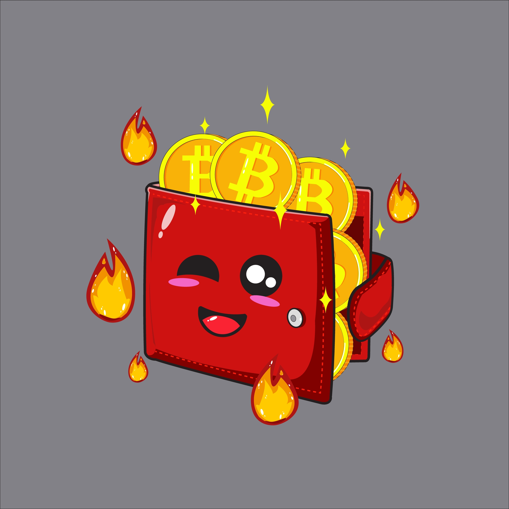 hot wallet cryptocurrencies, icon logo vector illustration