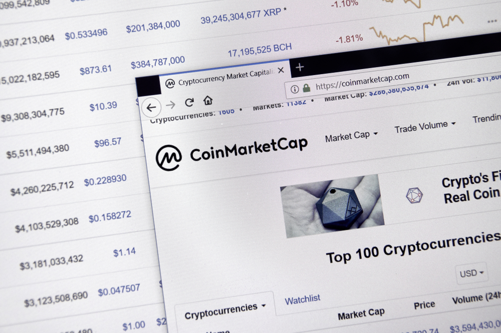 oin Market Cap home page.