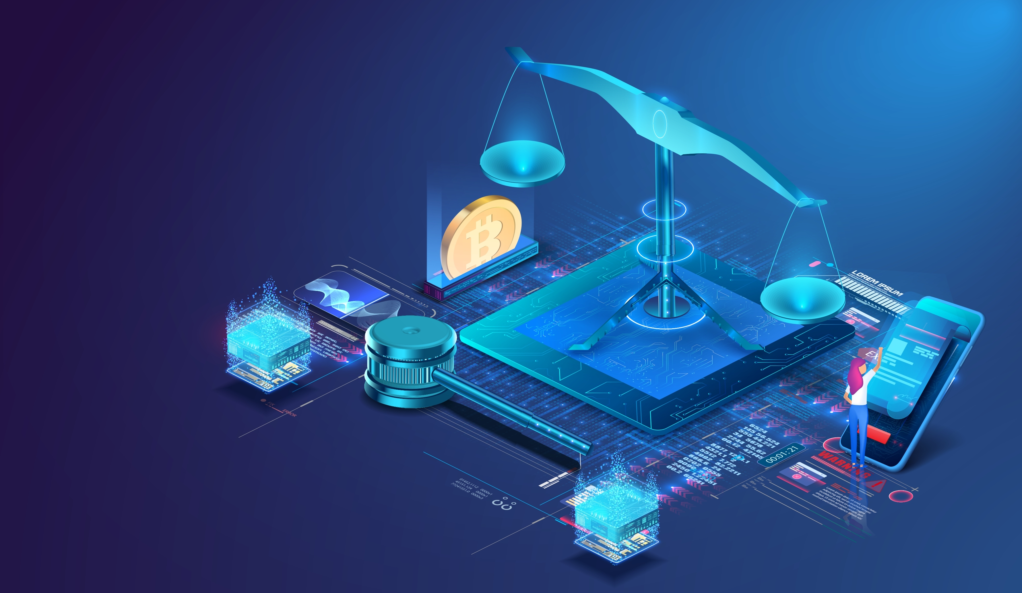 The concept of legislation on cryptocurrencies, legal regulation of cryptocurrencies or digital currency, the law on blockchain.