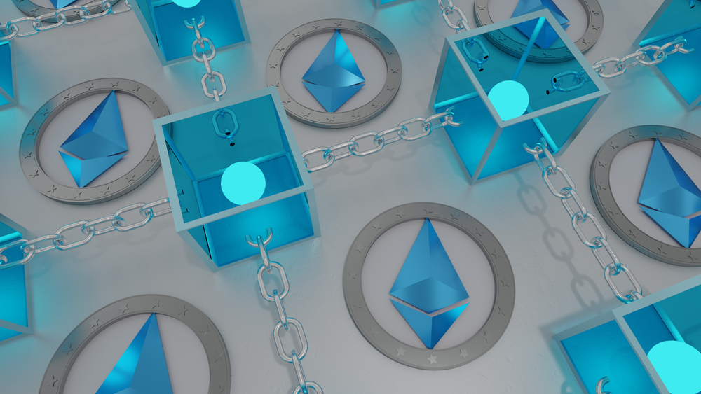 Ethereum is the second largest cryptocurrency platform by market capitalization, behind Bitcoin.It is a decentralized open source blockchain featuring smart contract. ETH 3d rendered illustration