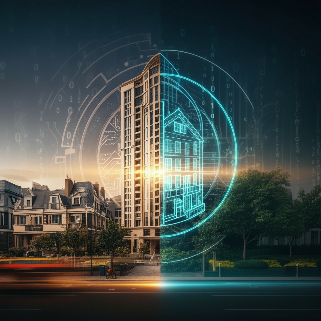 real world real estate asset being tokenized as a digital copy in the internet economy 