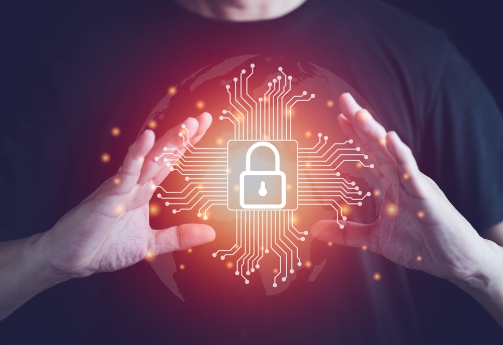 Cybersecurity concept.