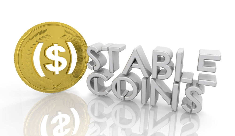 Stablecoins Cryptocurrencies Stable Market Price Value Coin Currency 3d Illustration