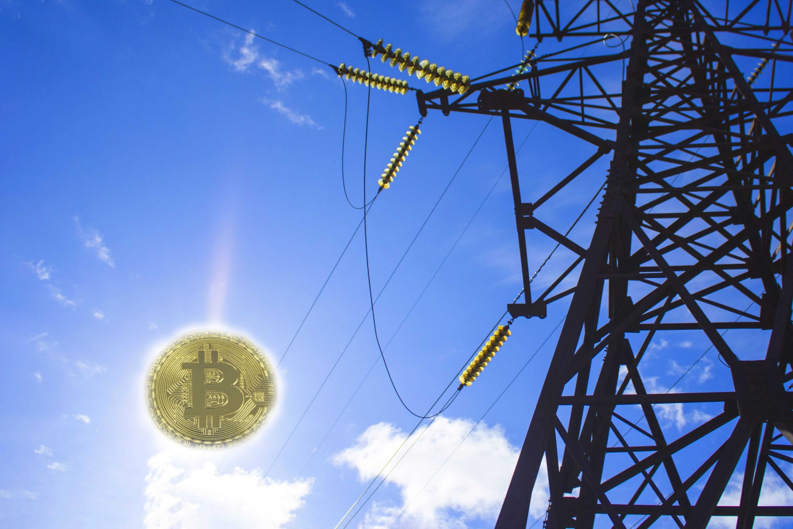energy for mining cryptocurrency. 