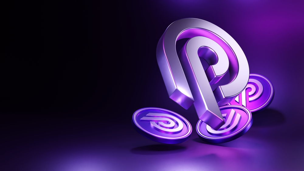 Pyth network logo and coins. 