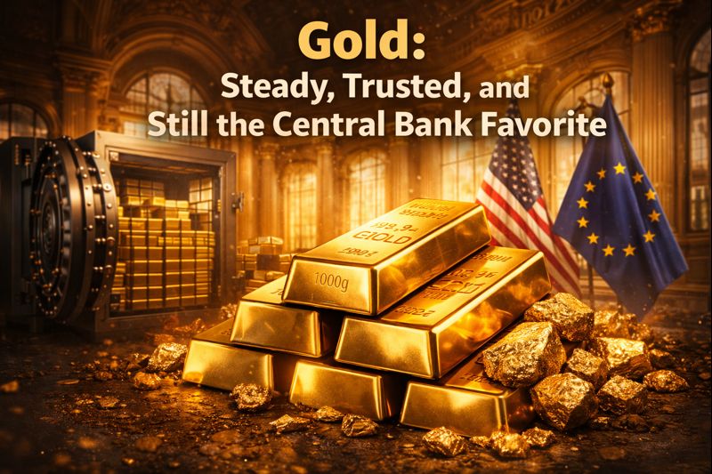 Gold steady, trusted, and still the central bank favorite
