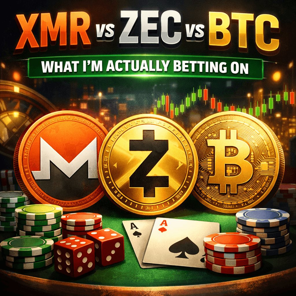 XMR vs ZEC vs BTC what I’m actually betting on