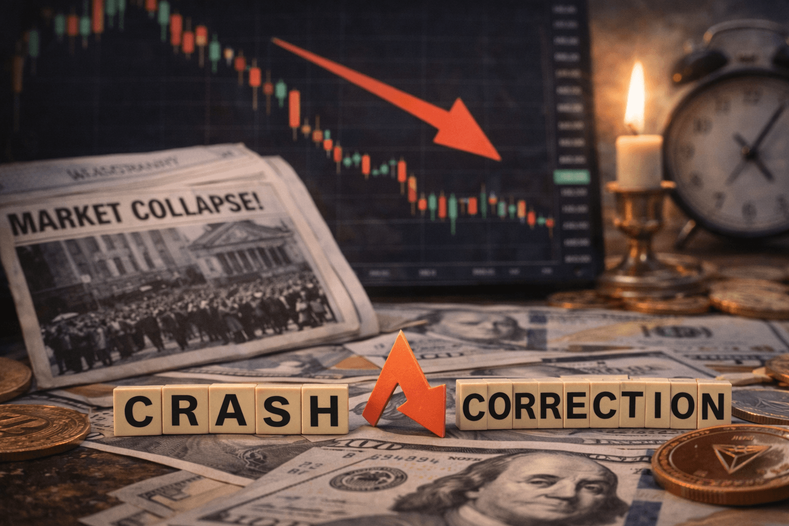 A “crash” vs a “correction” the 1929 lesson in one sentence