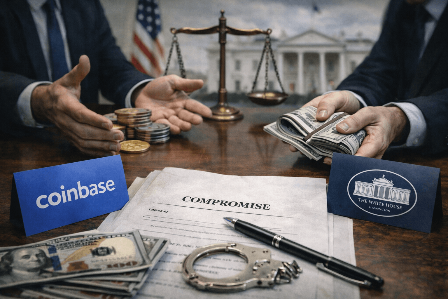 The Coinbase–White House clash what each side wants (and what they’ll trade)