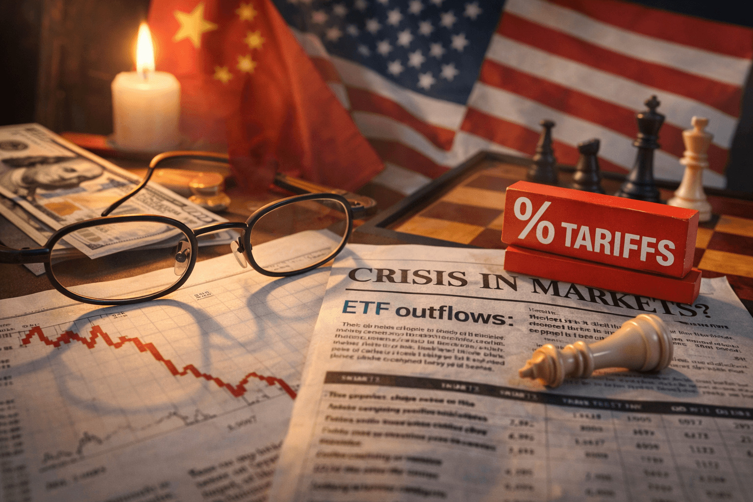 The pain right now tariffs, geopolitics, and ETF outflows can turn a normal dip into a confidence problem