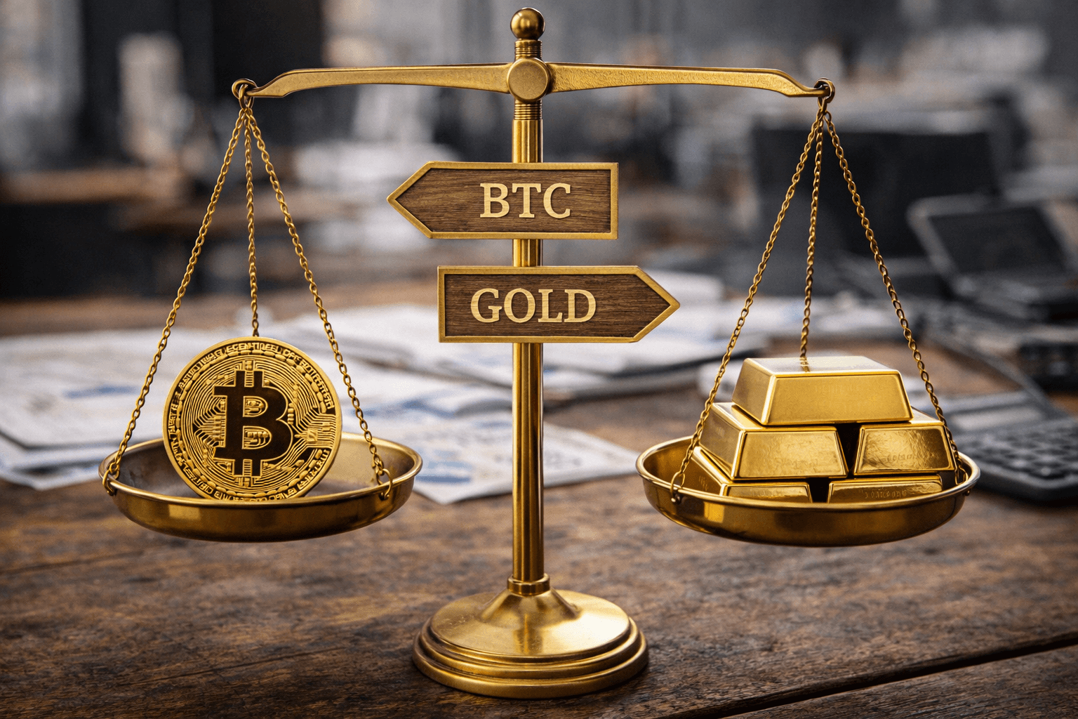 The portfolio shift question should you rotate from BTC to gold in 2026