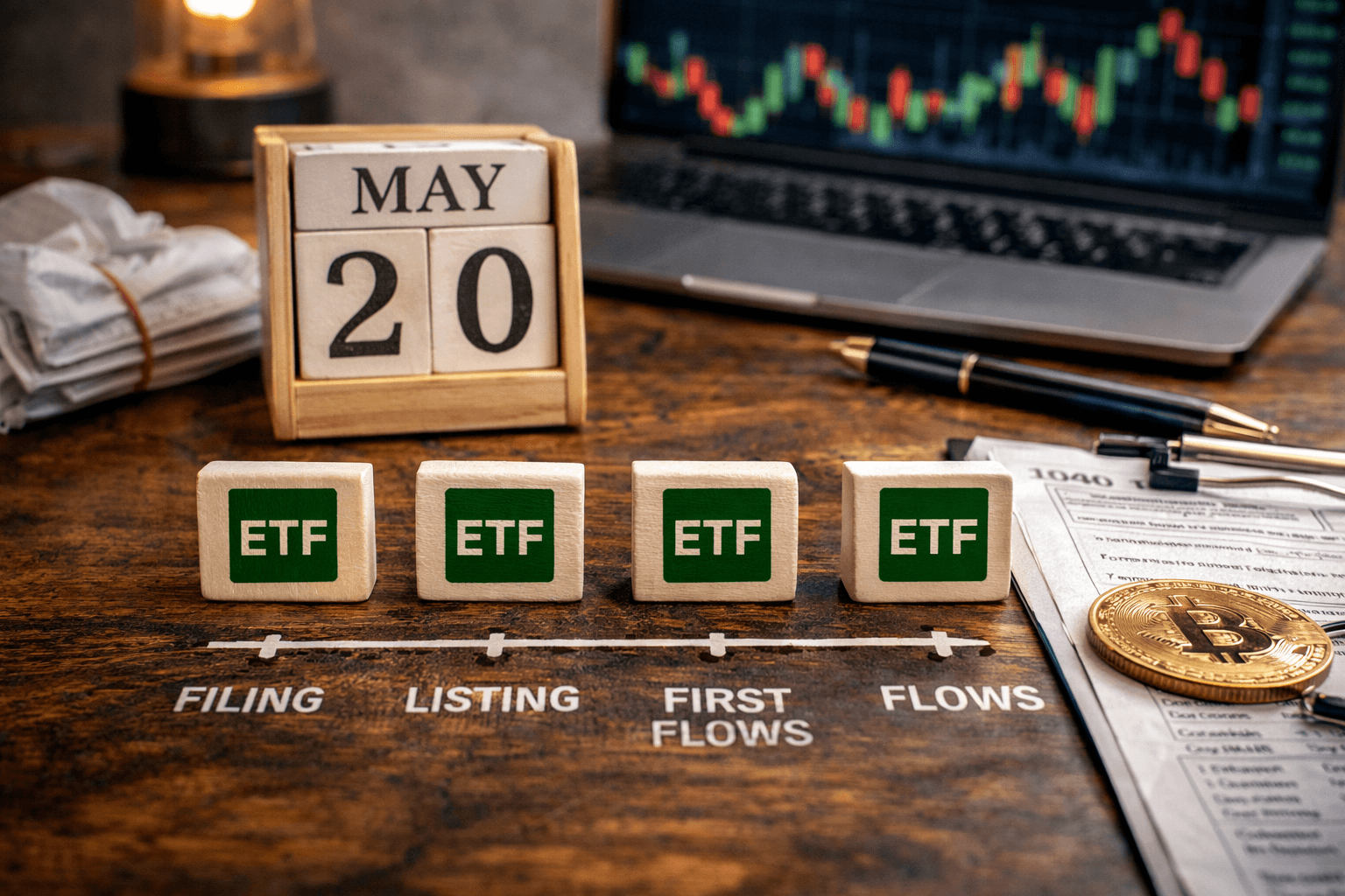What actually launched this week the 4-ETF timeline (filings → listing → first flows)