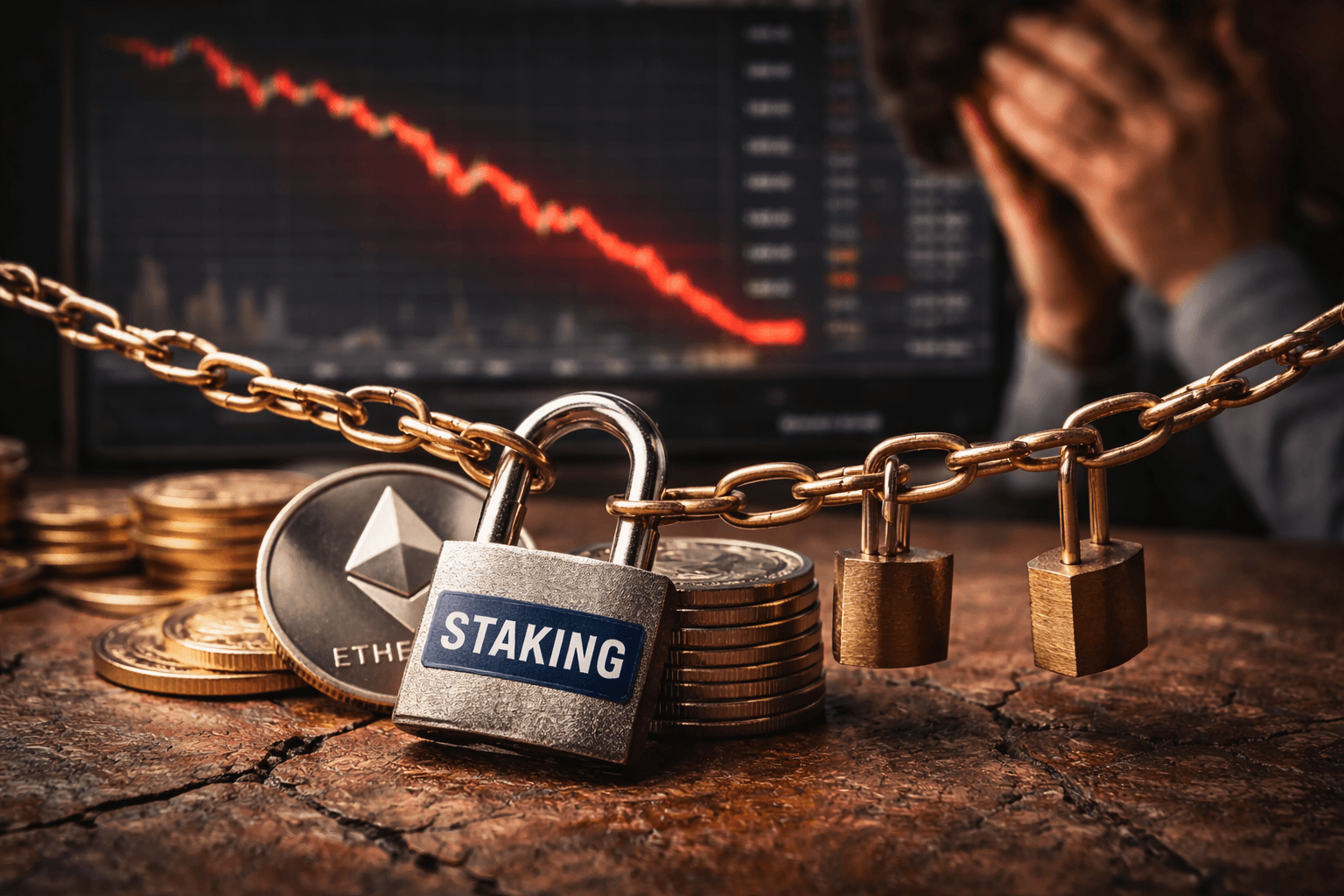 Staking and validators do stakers become forced sellers in a long slump