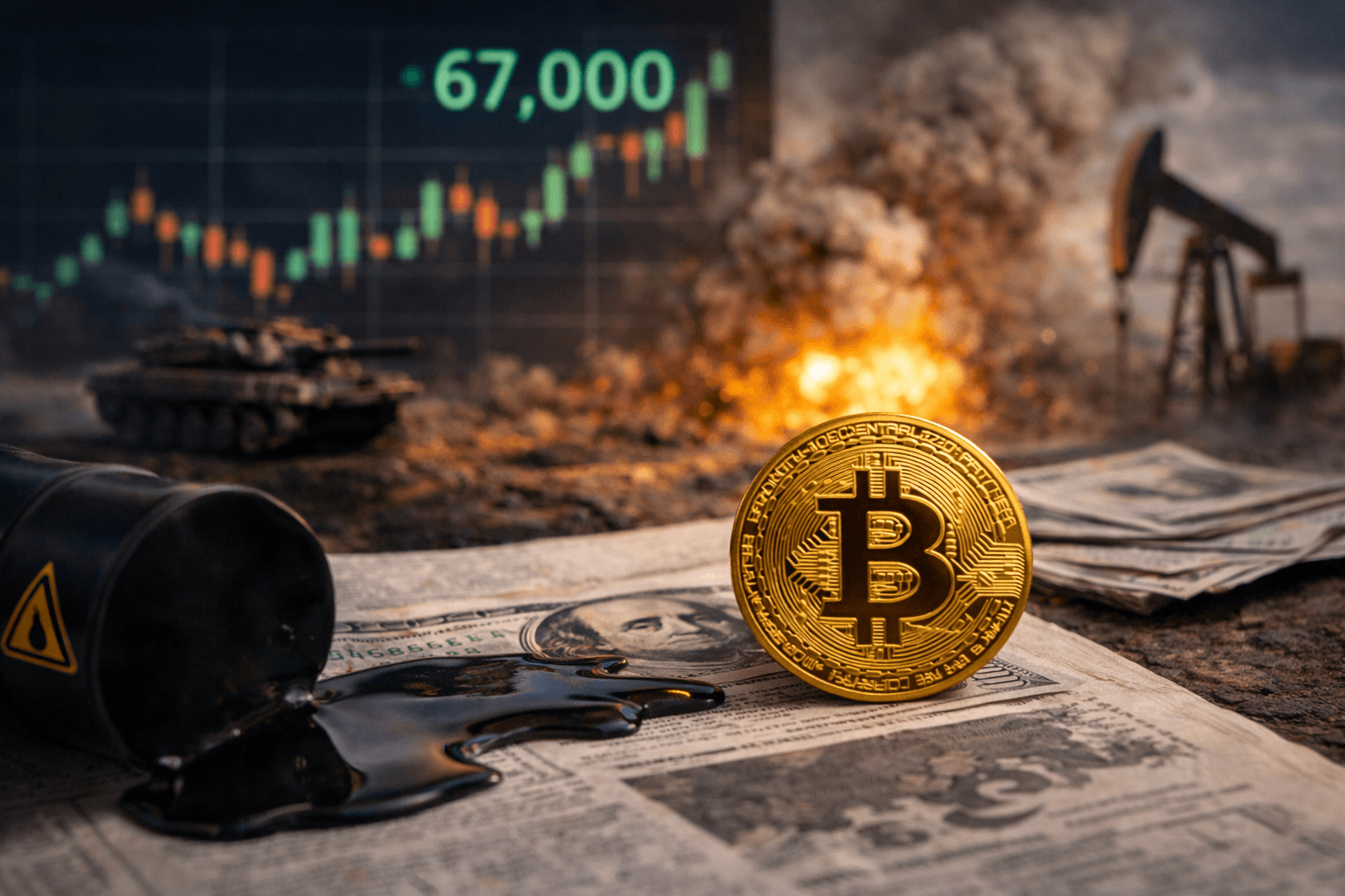 What’s behind the $67K rebound why geopolitical shocks can pump BTC and still raise risk