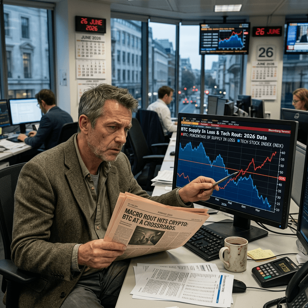 What the Data Says Bitcoin Supply in Loss, Capitulation Signals, Tech Stocks, and 2026 Predictions