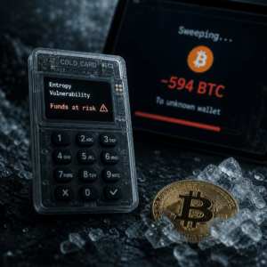 Coldcard Mk3 Entropy Bug: 594 BTC Swept—Who Must Migrate Now