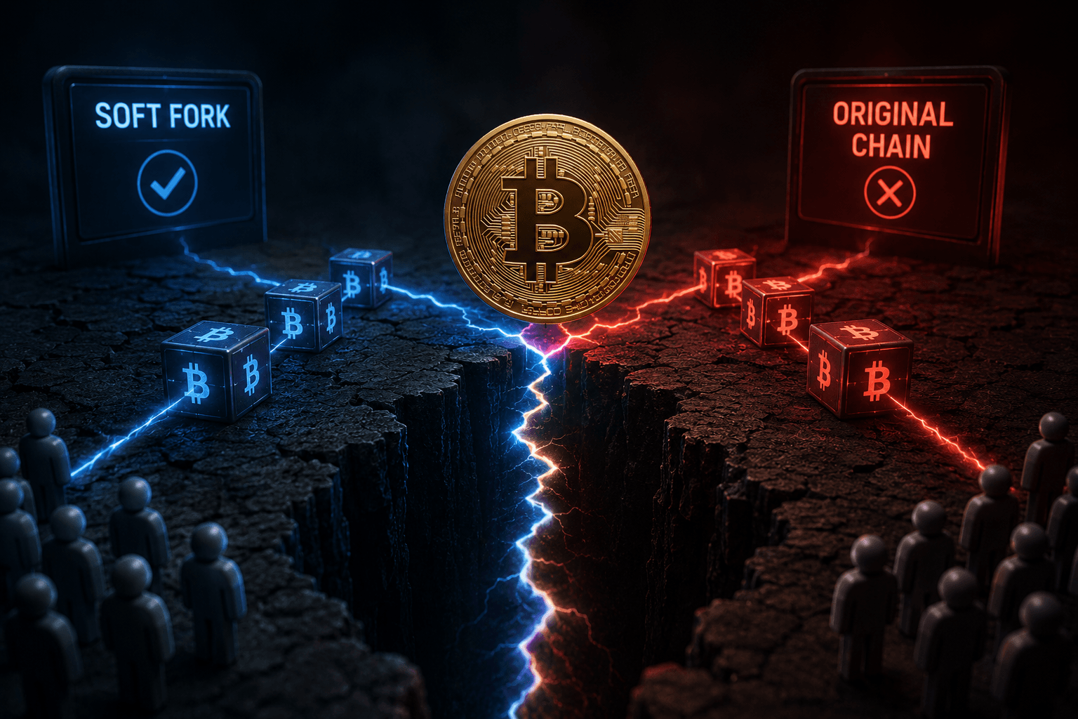Why a soft fork can still split Bitcoin