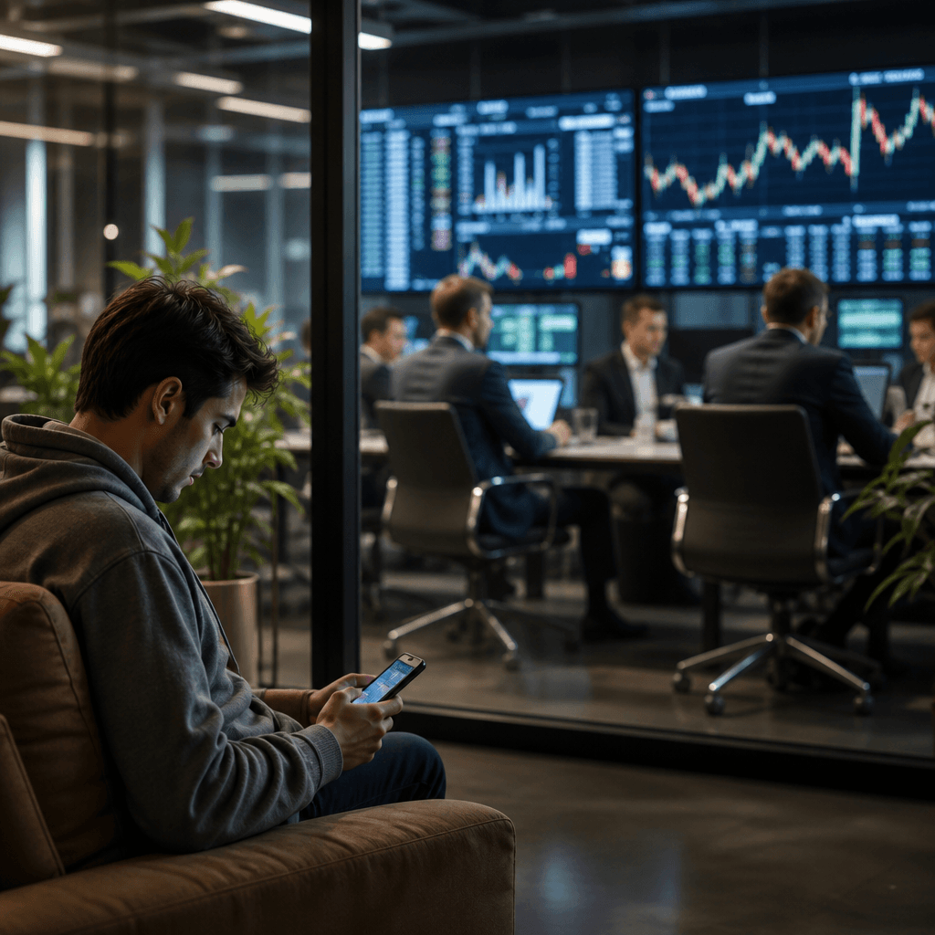 Retail silence versus institutional participation