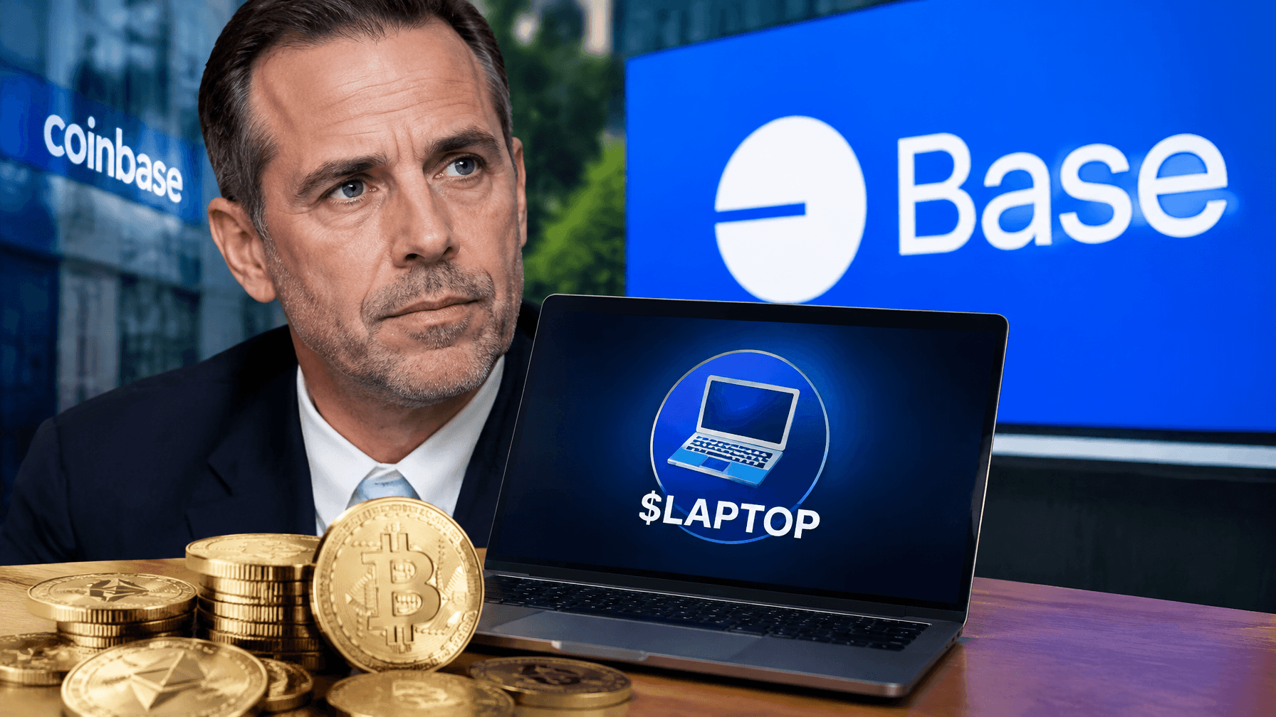 Base hosts LAPTOP, but that is not a Coinbase endorsement